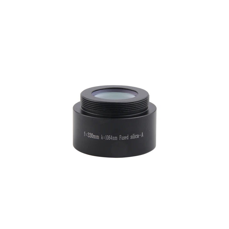F254 lente teta de sílica fundida F- para cabeça de limpeza a laser de fibra pulsada Relfar Zbtk M39 * 1 M55 * 1