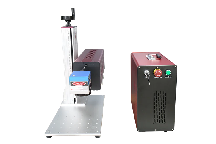 Red Black Type CO2 10600 nm Laser Marking Machine For Clothes Marking