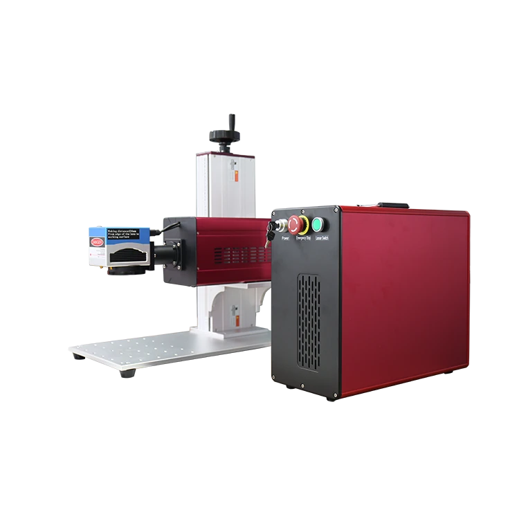 Máquina de marcação a laser CO 2 10600 nm tipo preto vermelho para marcação de roupas