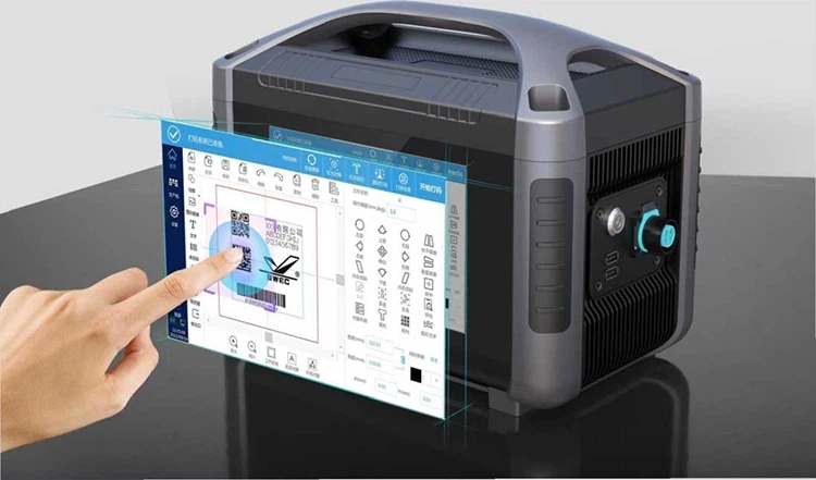 máquina portátil do gravador do laser da fibra 20W para o metal e não-metal