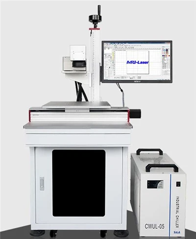 Máquina de gravação a laser verde 8W para perfuração de vidro
