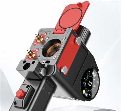Pistola de limpeza a laser contínua com a tela de parâmetro de operação remota
